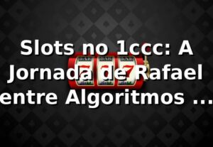 Slots no 1ccc: A Jornada de Rafael entre Algoritmos e Sorte